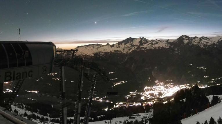 Webcam Les Arcs: MontBlanc 1600m