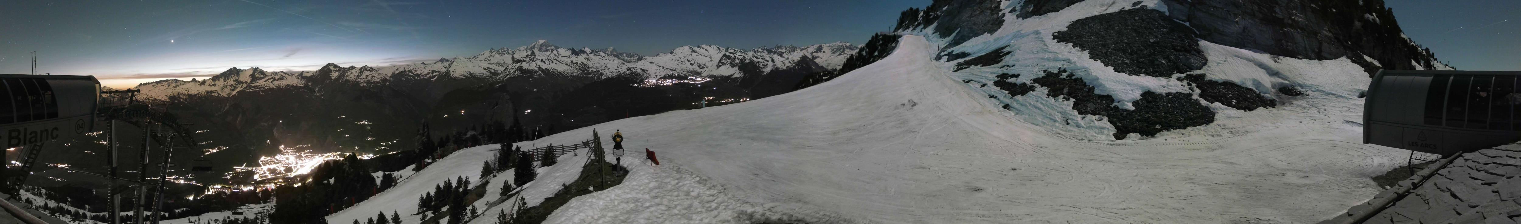 Webcam Les Arcs: MontBlanc 1600m