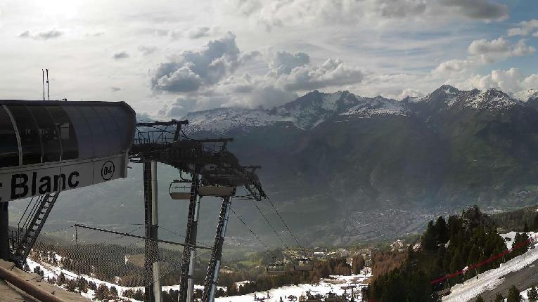 Webcam Les Arcs: MontBlanc 1600m