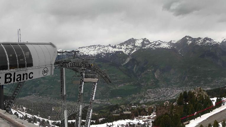 Webcam Les Arcs: MontBlanc 1600m