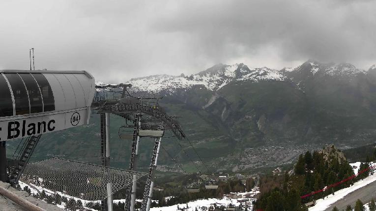 Webcam Les Arcs: MontBlanc 1600m