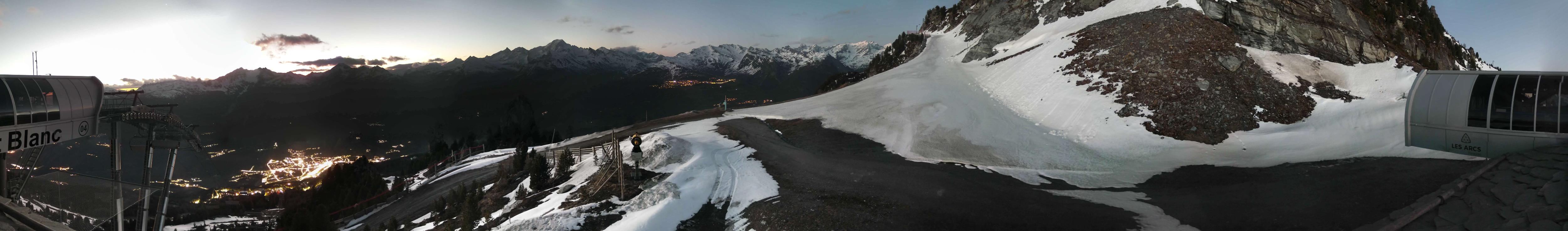 Webcam Les Arcs: MontBlanc 1600m