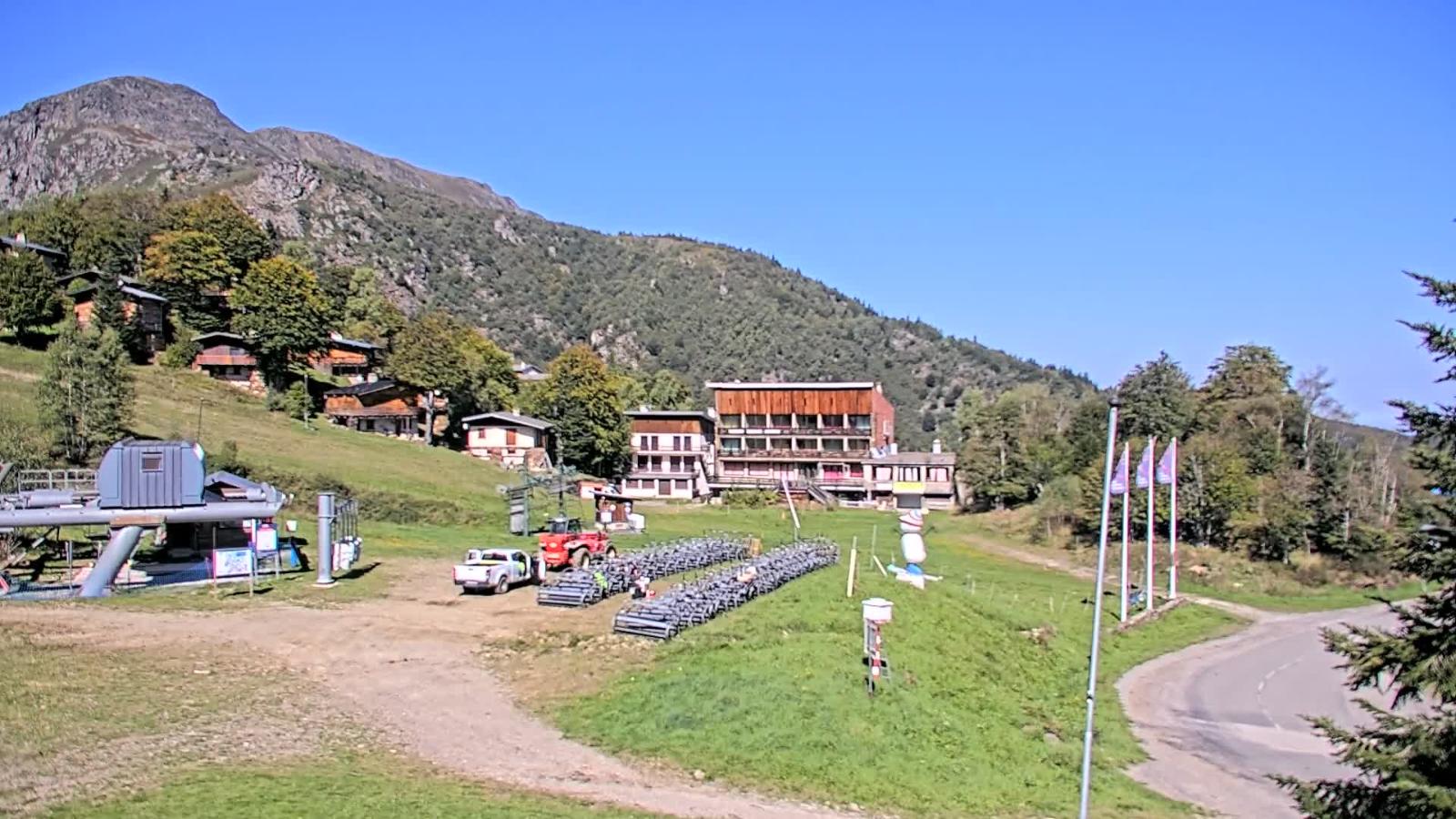 Webcam Les Monts d Olmes: Arrivée Piste