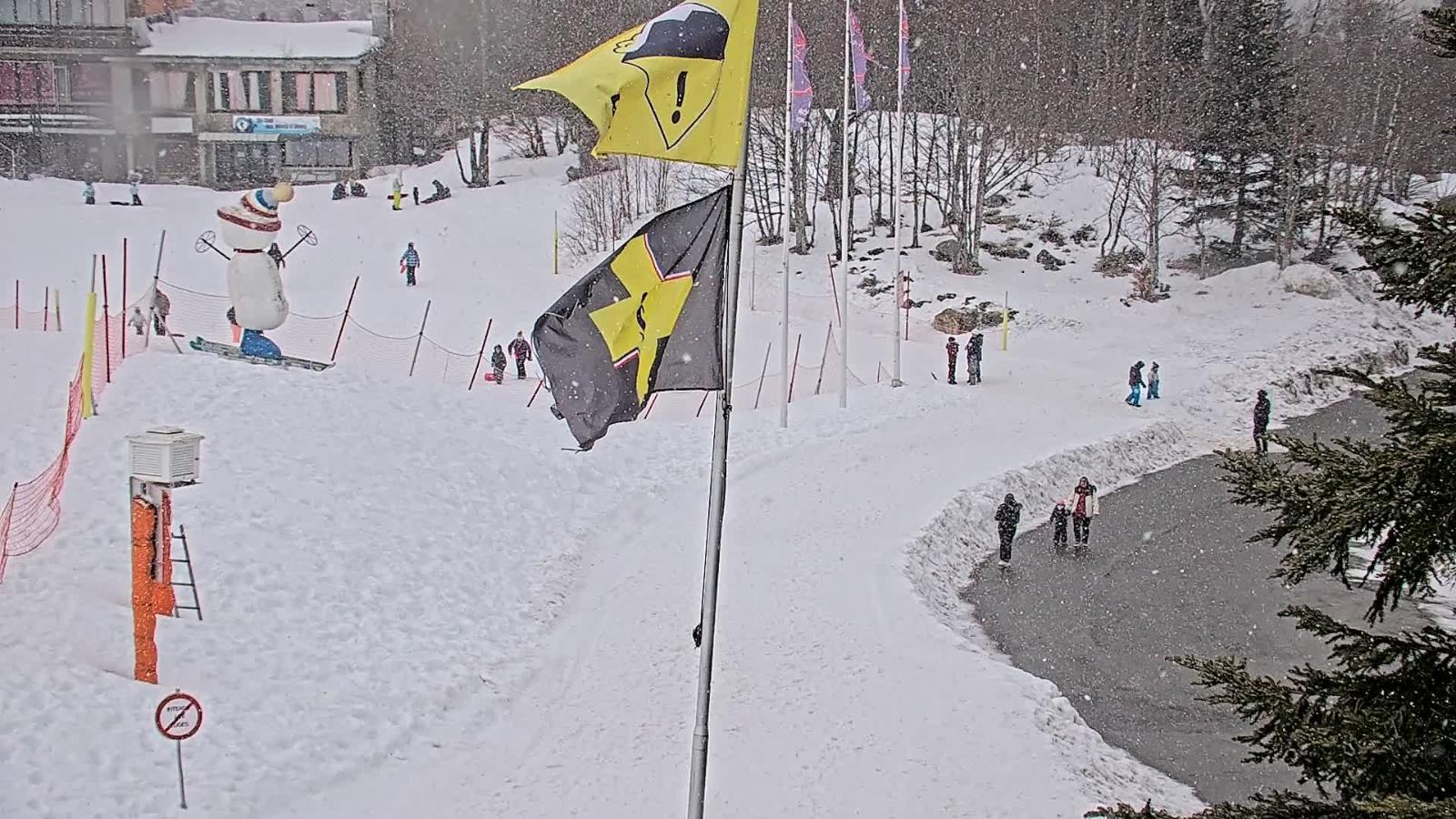 Webcam Les Monts d Olmes: Arrivée Piste