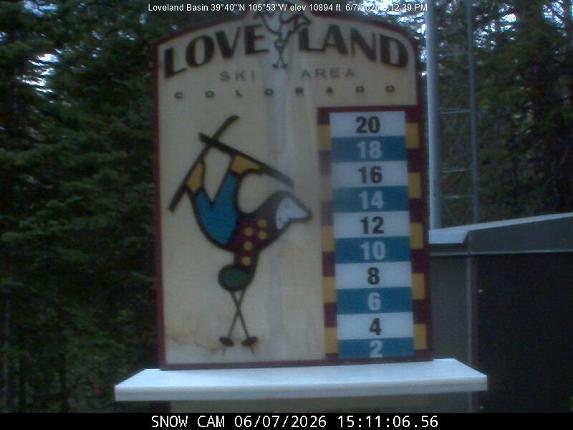 Webcam Loveland: Snow stake