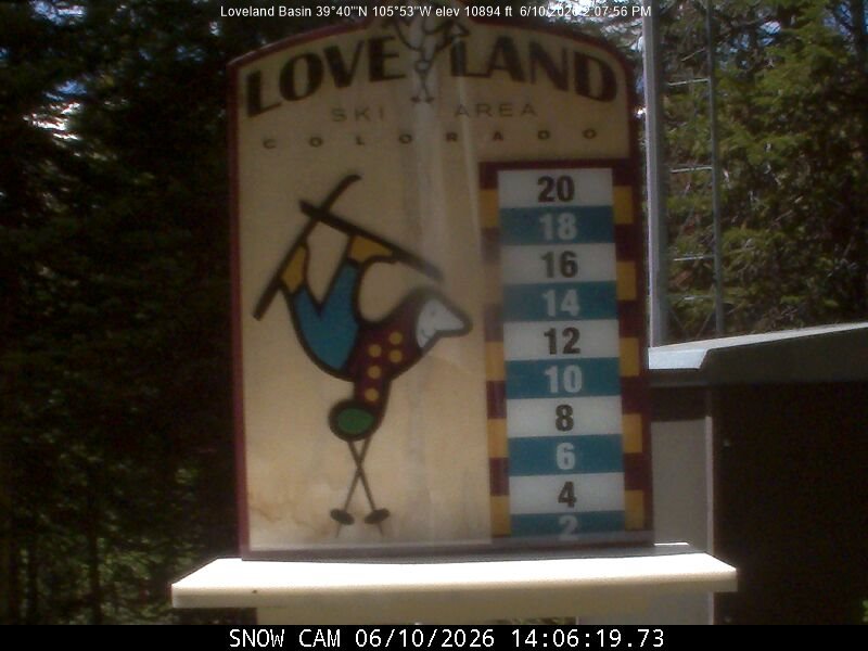 Webcam Loveland: Snow stake