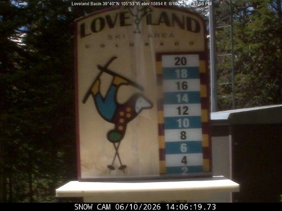Webcam Loveland: Snow stake