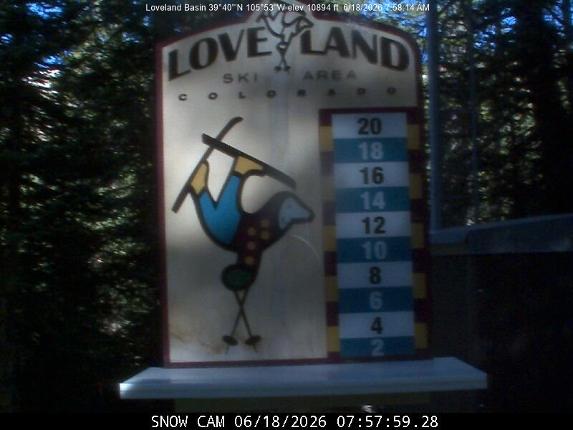 Webcam Loveland: Snow stake