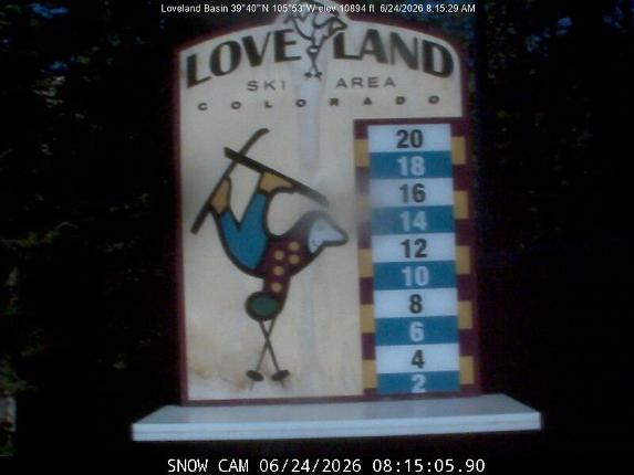 Webcam Loveland: Snow stake