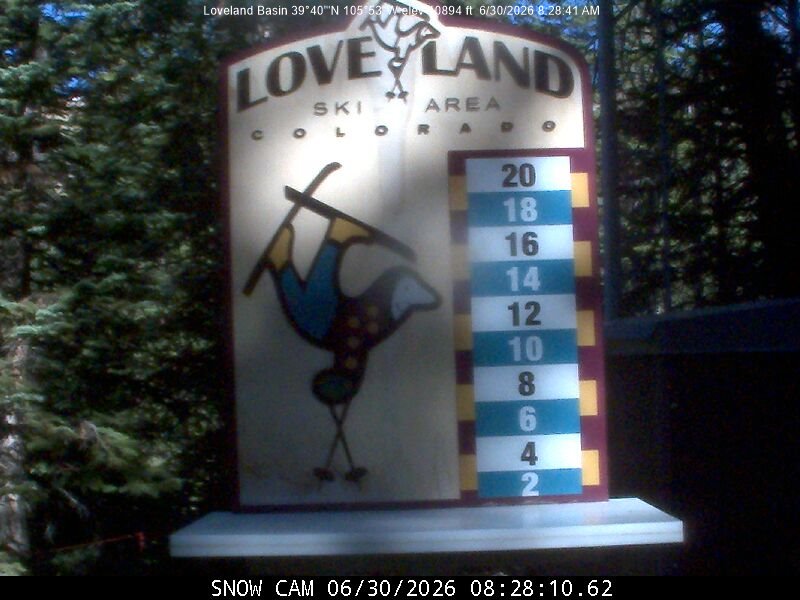 Webcam Loveland: Snow stake