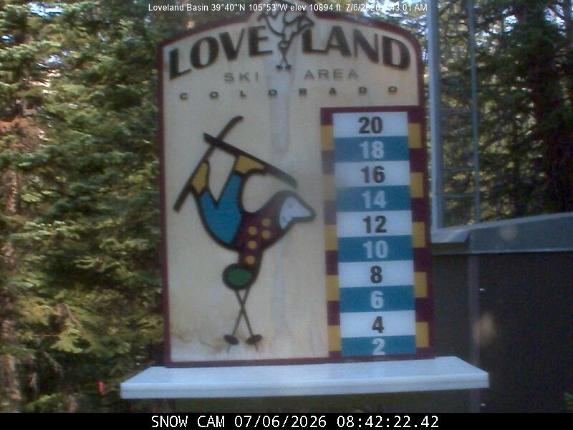 Webcam Loveland: Snow stake