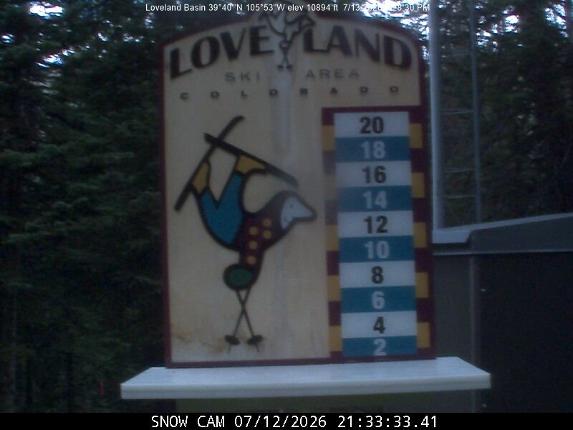 Webcam Loveland: Snow stake