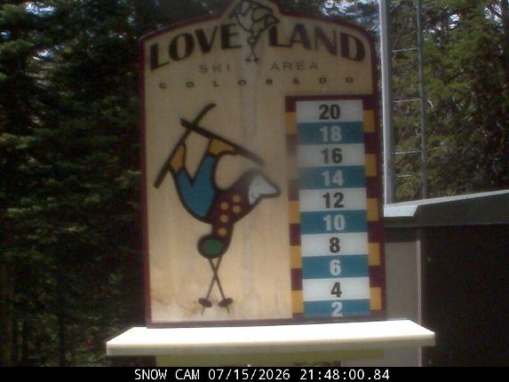 Webcam Loveland: Snow stake