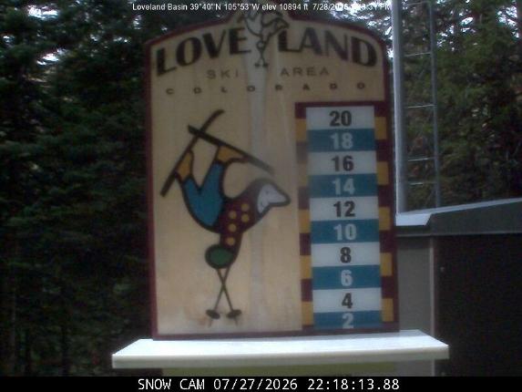 Webcam Loveland: Snow stake