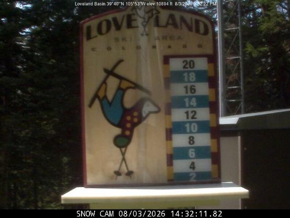 Webcam Loveland: Snow stake