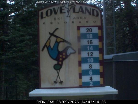 Webcam Loveland: Snow stake