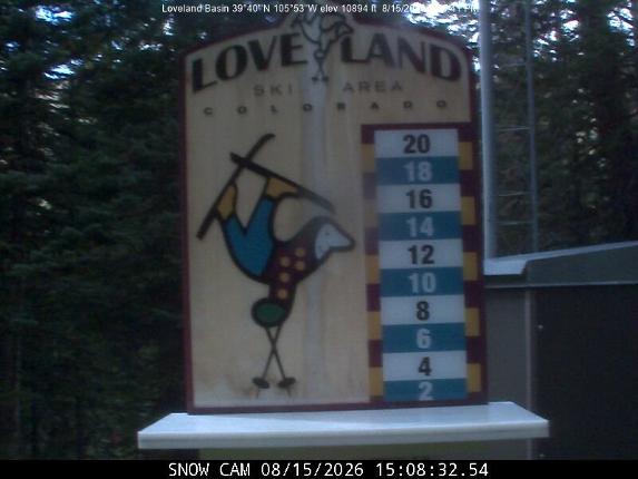 Webcam Loveland: Snow stake