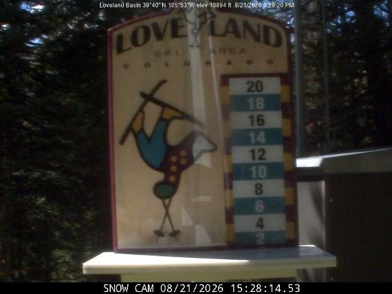 Webcam Loveland: Snow stake