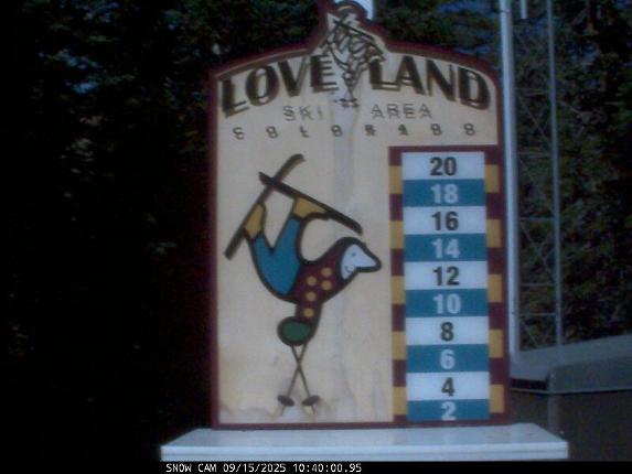 Webcam Loveland: Snow stake