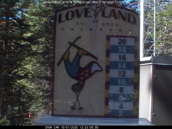 Webcam Loveland: Snow stake