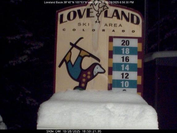 Webcam Loveland: Snow stake