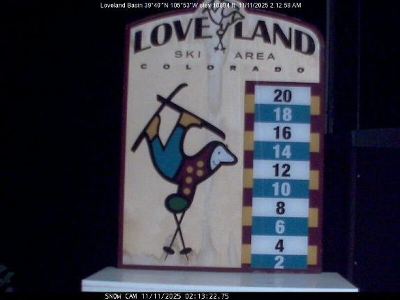 Webcam Loveland: Snow stake