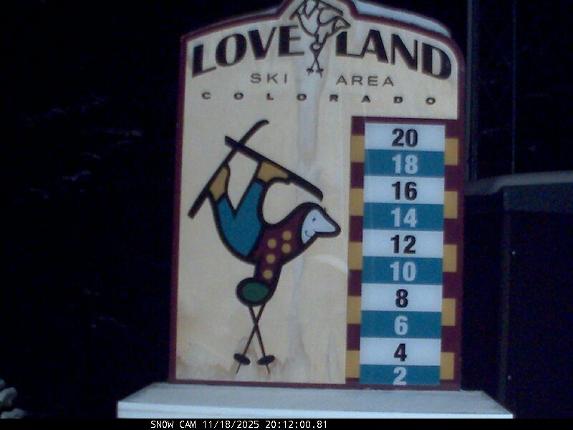 Webcam Loveland: Snow stake