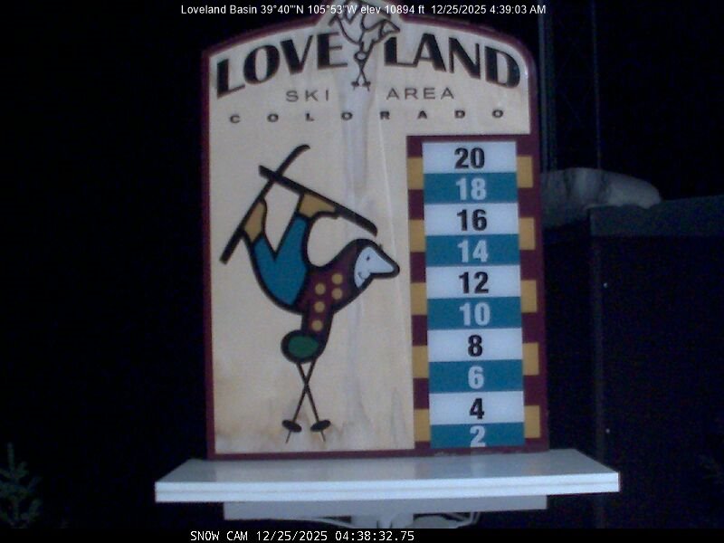 Webcam Loveland: Snow stake