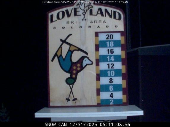 Webcam Loveland: Snow stake