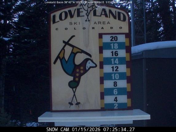 Webcam Loveland: Snow stake
