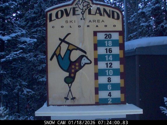 Webcam Loveland: Snow stake