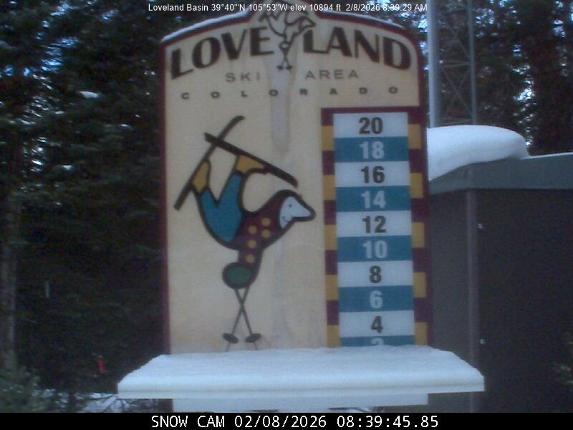 Webcam Loveland: Snow stake
