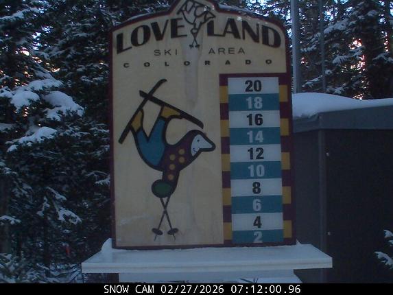 Webcam Loveland: Snow stake