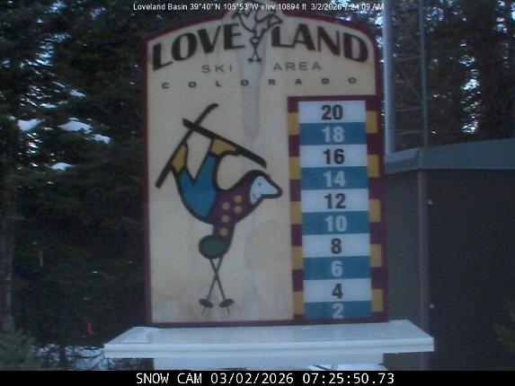 Webcam Loveland: Snow stake
