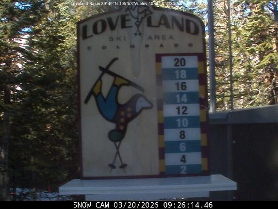 Webcam Loveland: Snow stake