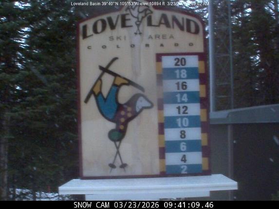 Webcam Loveland: Snow stake