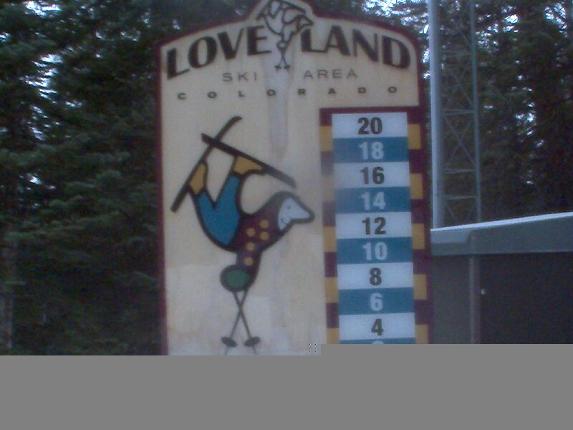 Webcam Loveland: Snow stake