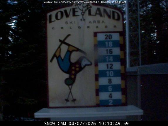 Webcam Loveland: Snow stake