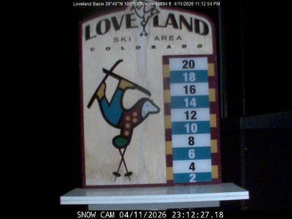 Webcam Loveland: Snow stake