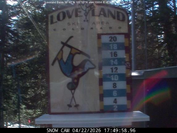 Webcam Loveland: Snow stake
