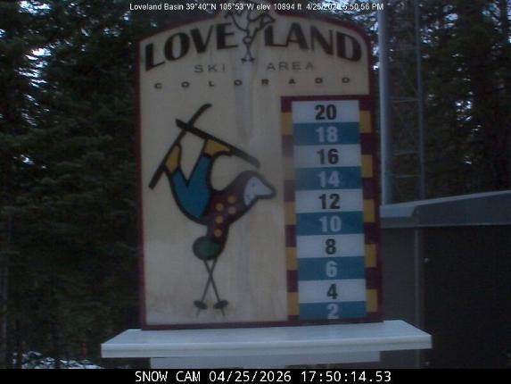 Webcam Loveland: Snow stake
