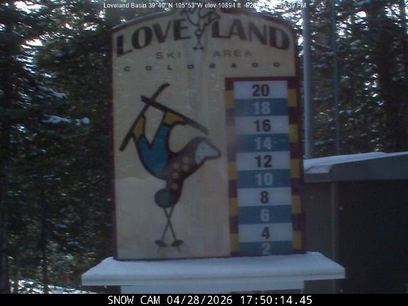 Webcam Loveland: Snow stake