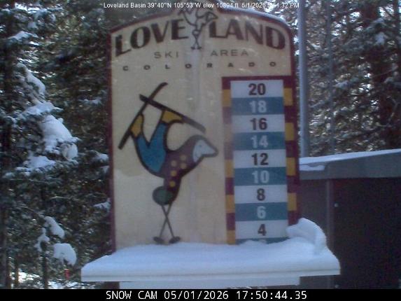 Webcam Loveland: Snow stake