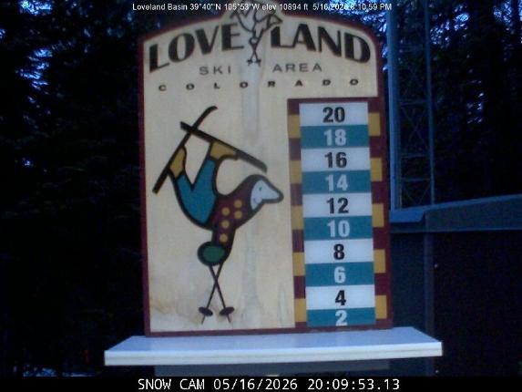 Webcam Loveland: Snow stake