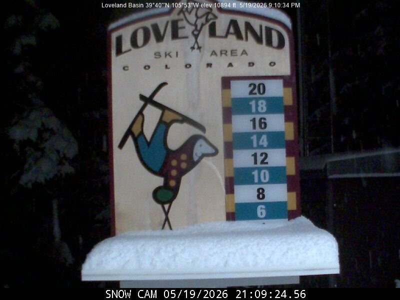 Webcam Loveland: Snow stake