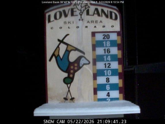 Webcam Loveland: Snow stake