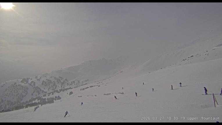 Webcam Marmot Basin: Upper Mountain