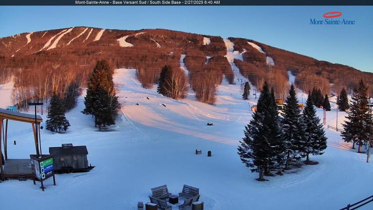 Webcam Mont-Sainte-Anne: Base de la Montagne