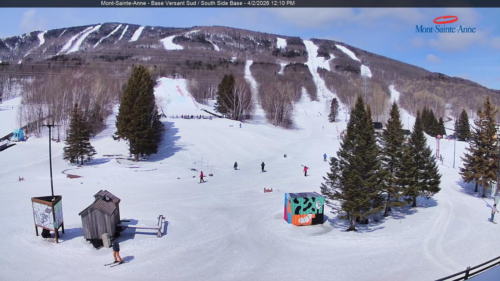 Webcam Mont-Sainte-Anne: Base de la Montagne