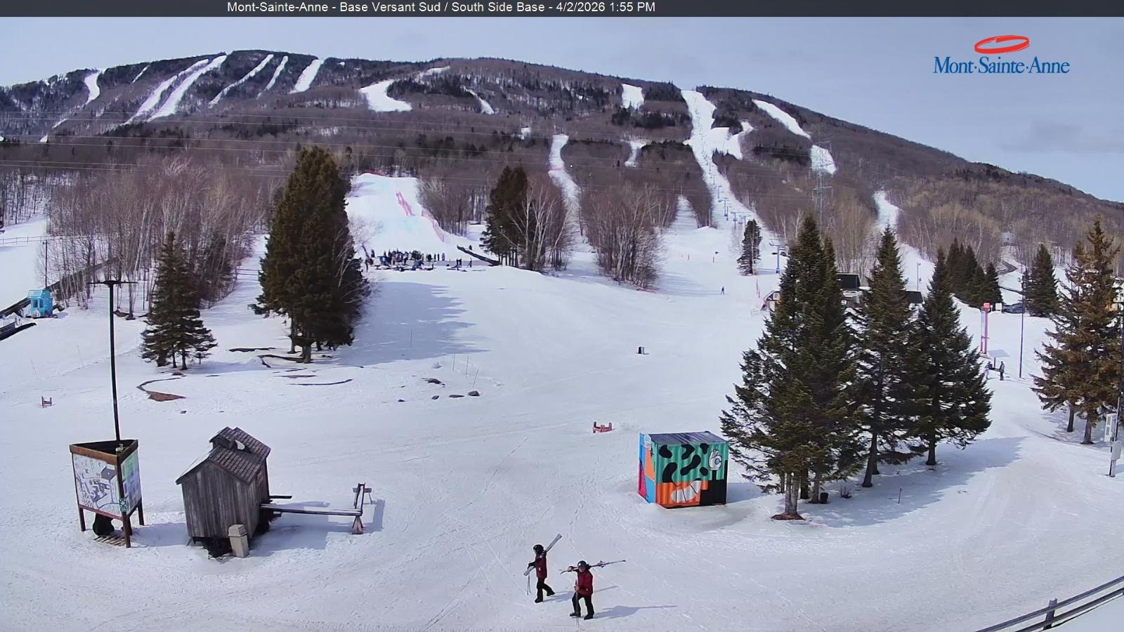 Webcam Mont-Sainte-Anne: Base de la Montagne